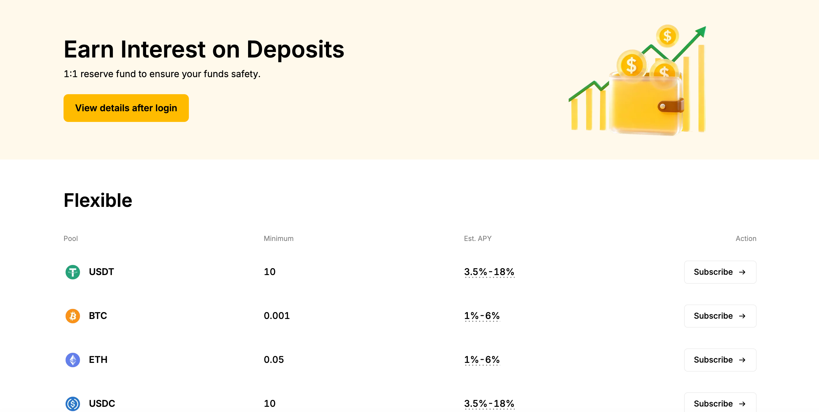 Tapbit USDT 彈性儲蓄