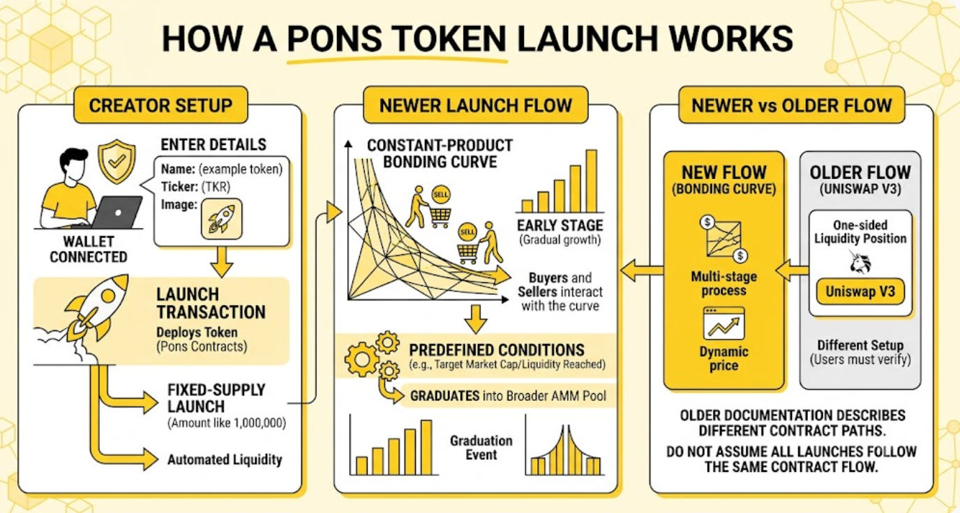 How a Pons Token Launch Works